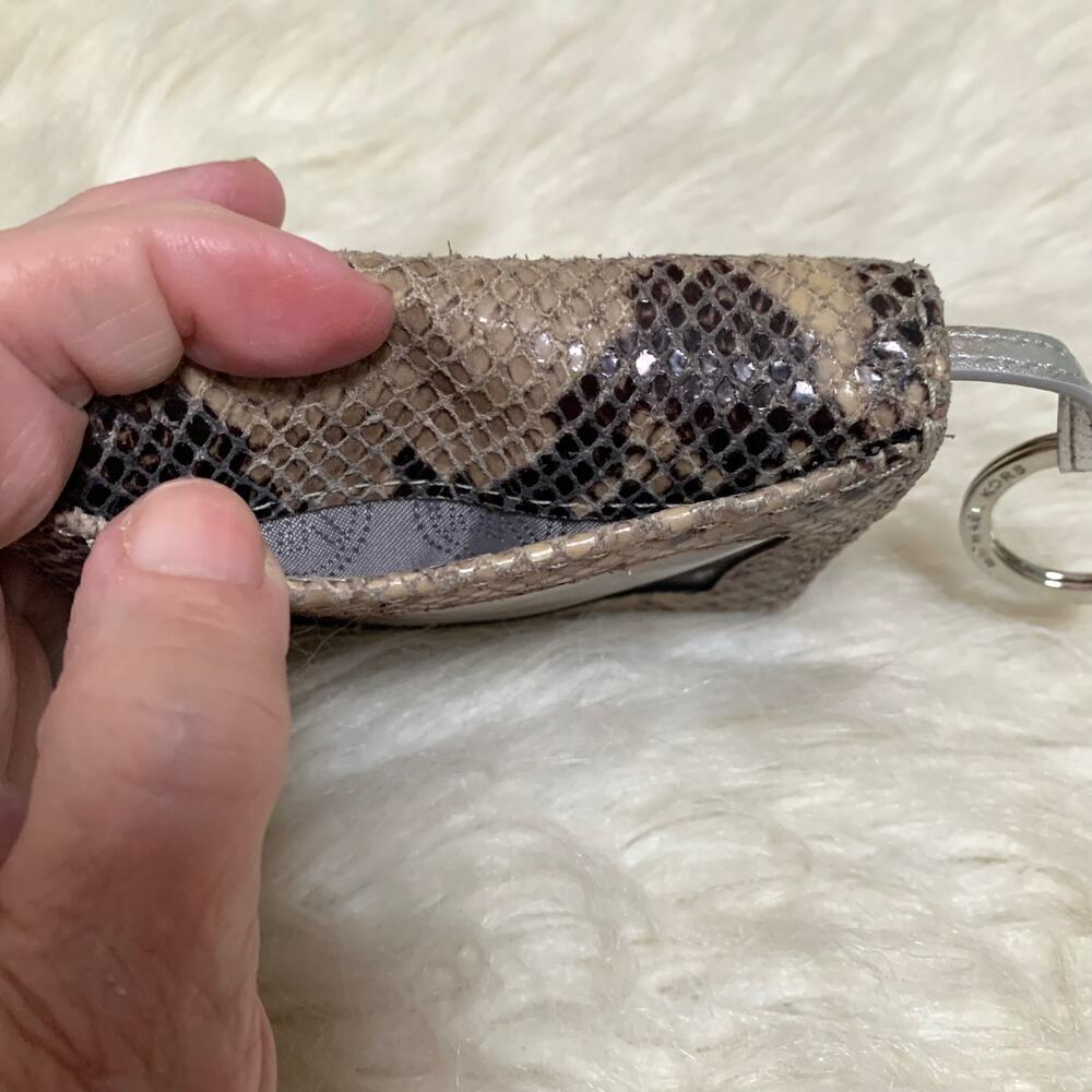 Michael Kors Gray Python Leather Small Vintage Je… - image 3